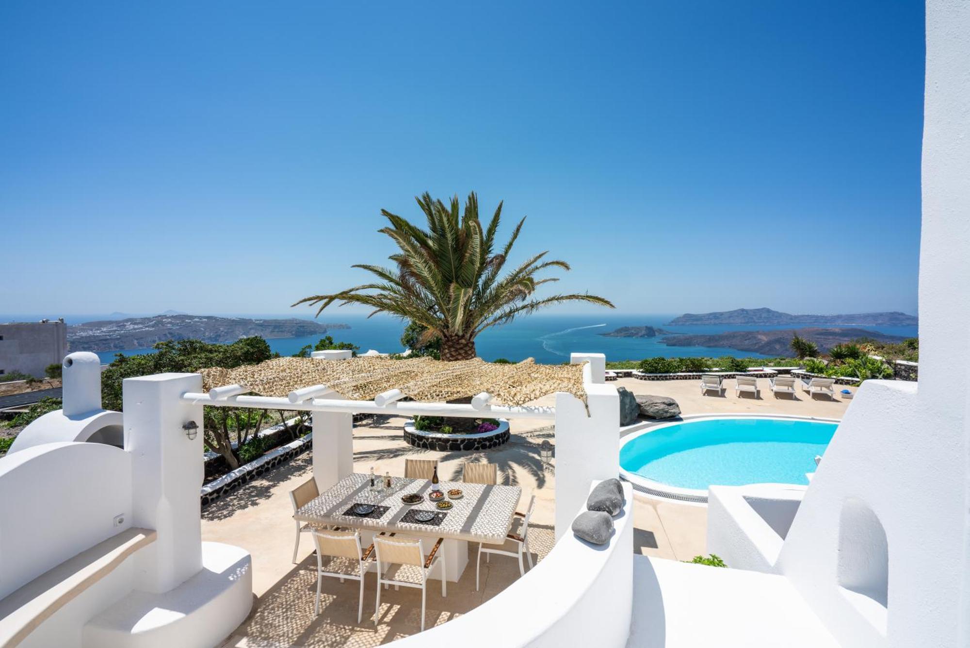 Villa Oinos - Sunset Views Ormos Athinios ภายนอก รูปภาพ