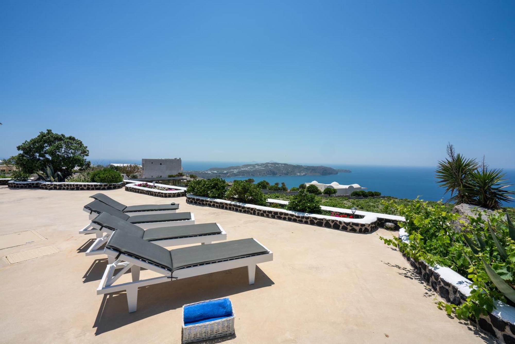 Villa Oinos - Sunset Views Ormos Athinios ภายนอก รูปภาพ