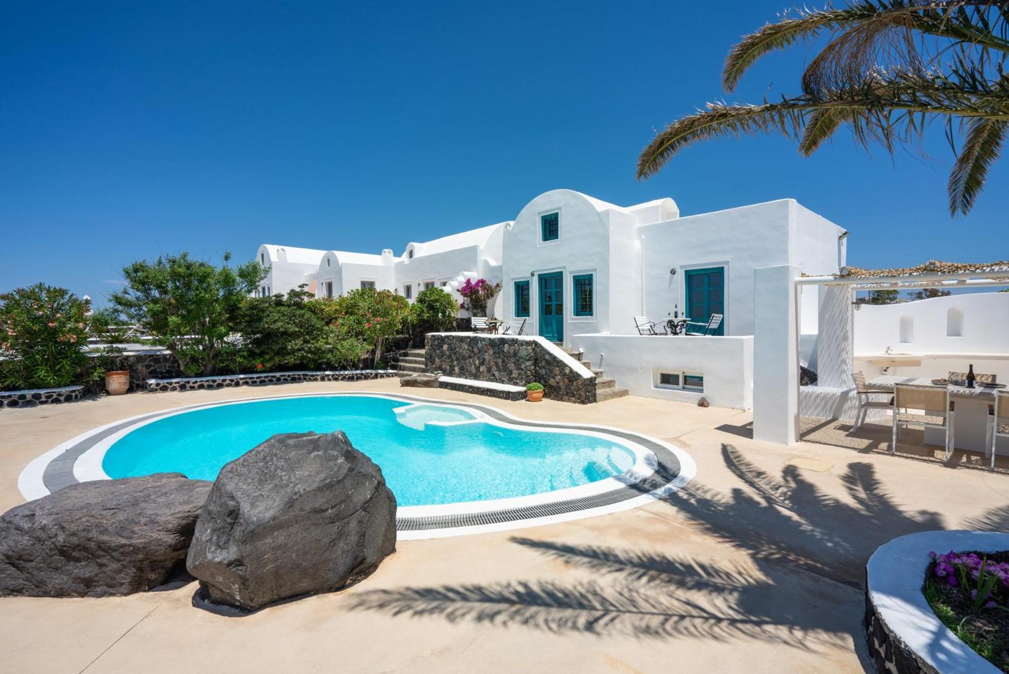 Villa Oinos - Sunset Views Ormos Athinios ภายนอก รูปภาพ
